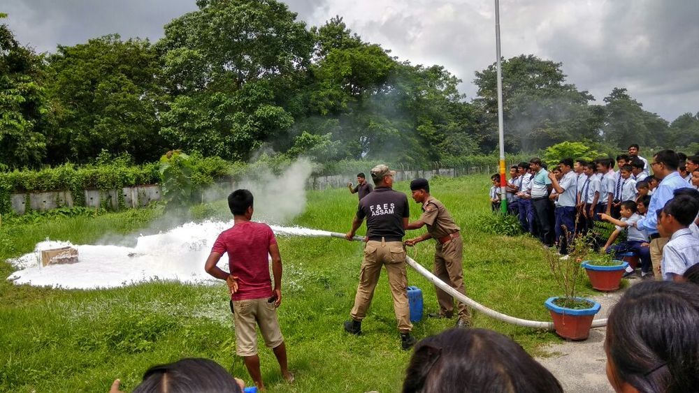 Mock drill on disaster preparedness at JNV Udalguri