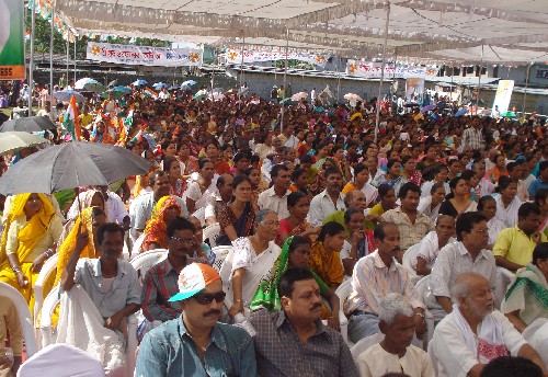 Violence followed by Gandhi march