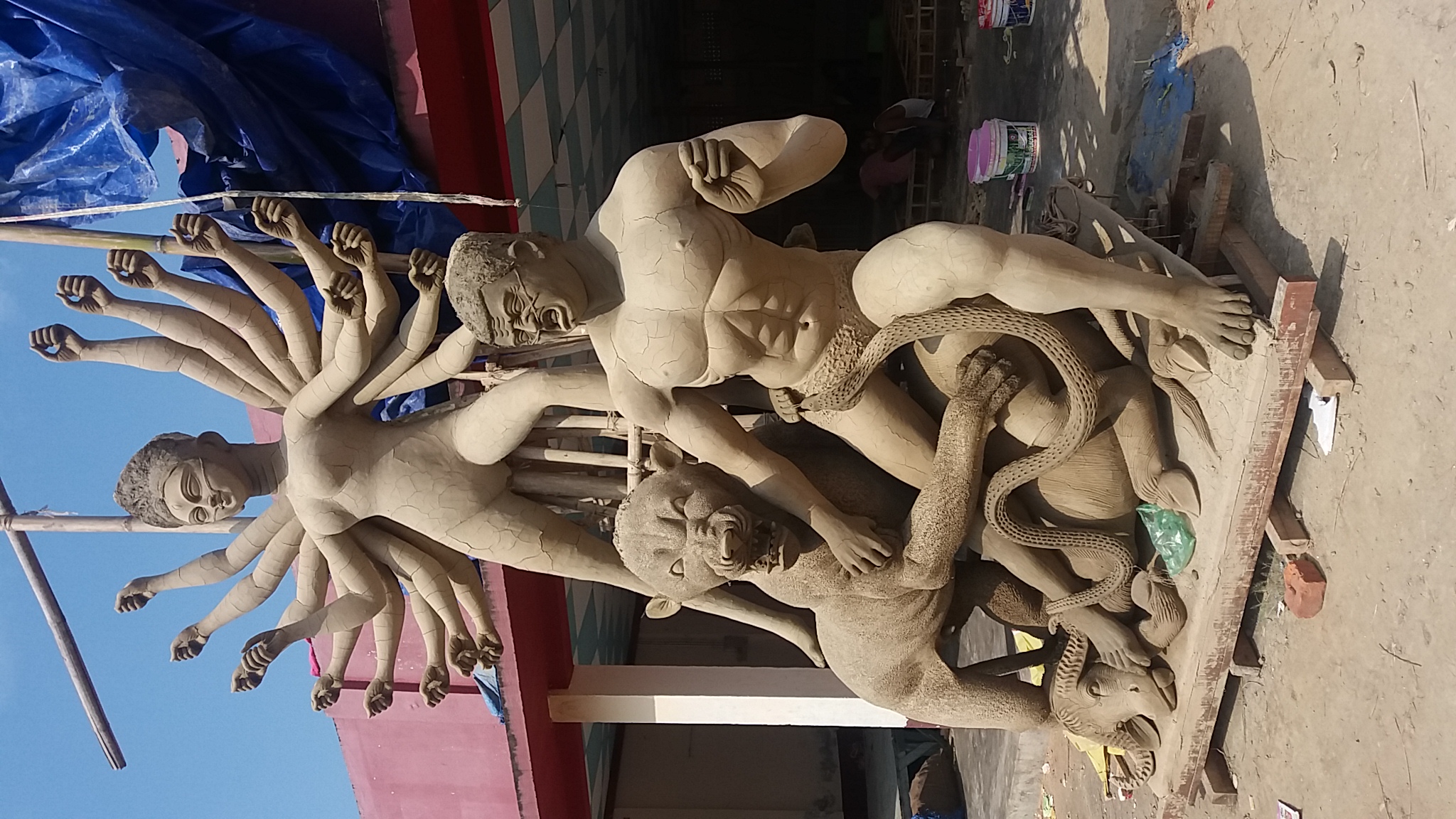 Preparation's are in final stage for Durga Puja at Hojai.