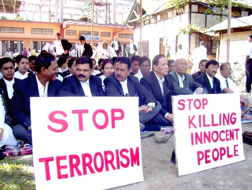 Sit-in protest by Golaghat Bar Association
