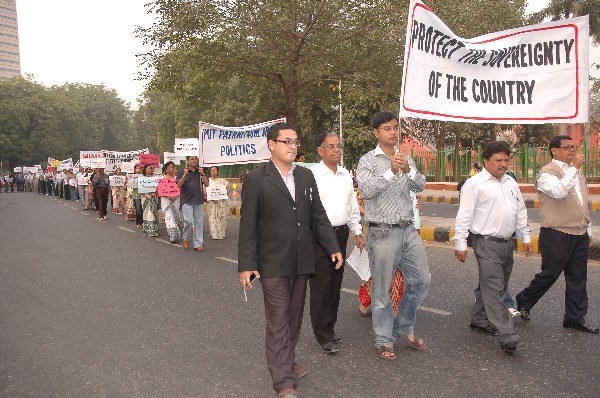 Silent rally at Jantar Mantar