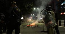 Protest in Guwahati amid curfew, flag march