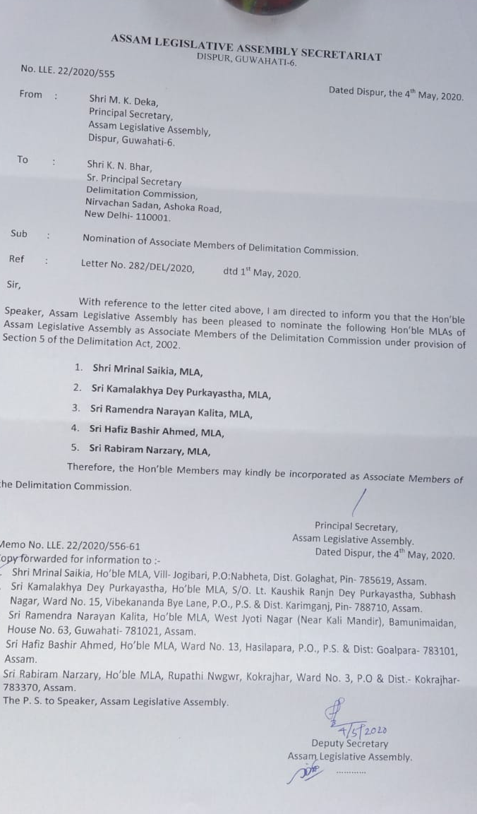 Legislators named in delimitation panel