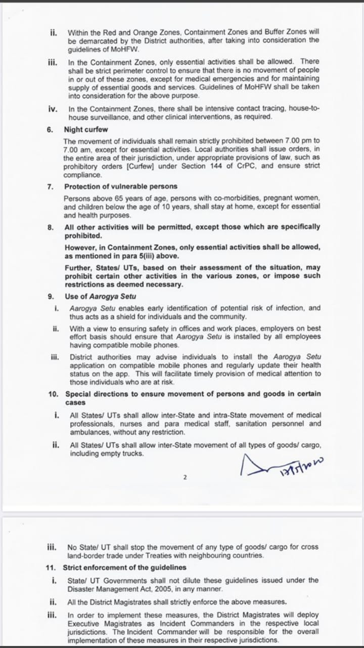 Lockdown extended till May 31
