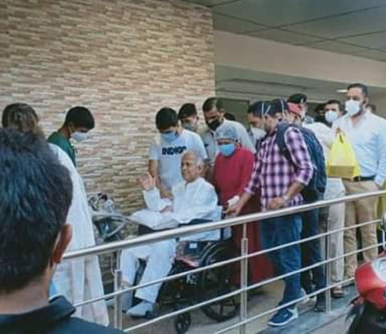 Tarun Gogoi back home 