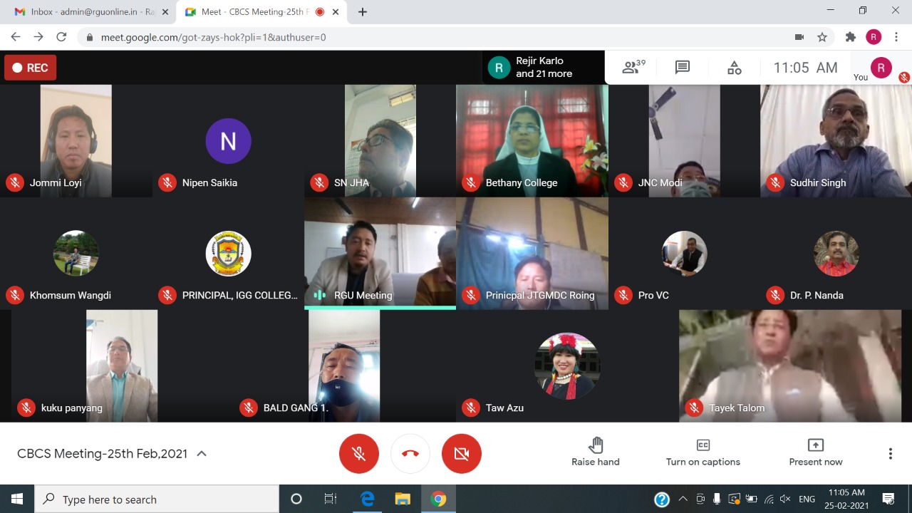 Rajiv Gandhi University to introduce CBCS in Under-Graduate Level