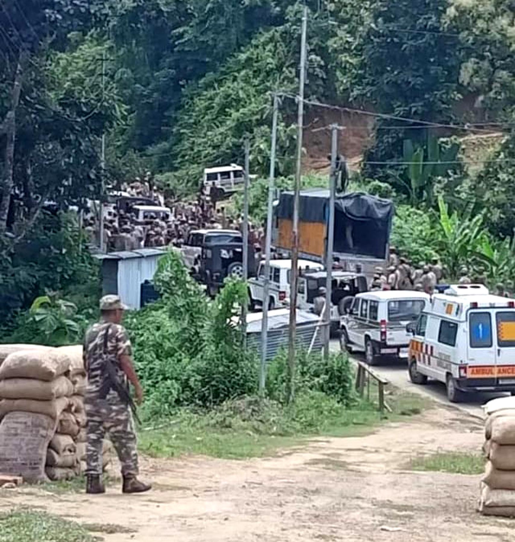 5 policemen killed in border dispute with Mizoram