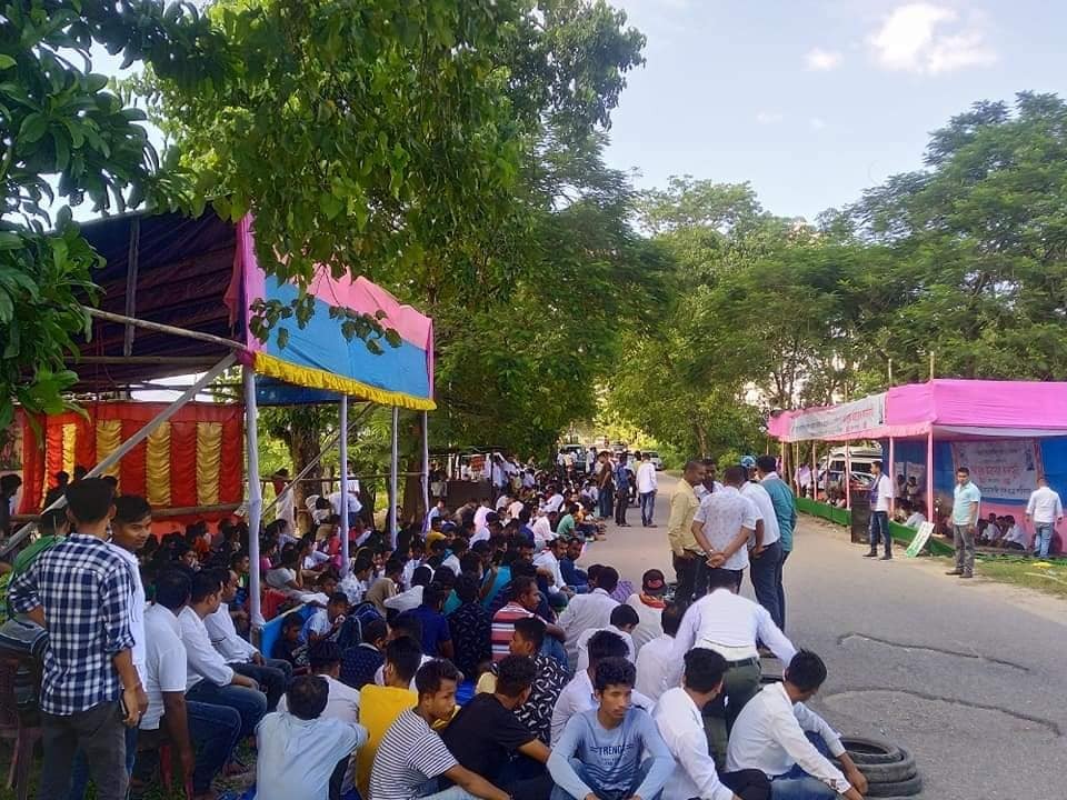 AJYCP protests against Lower Subansiri hydropower project