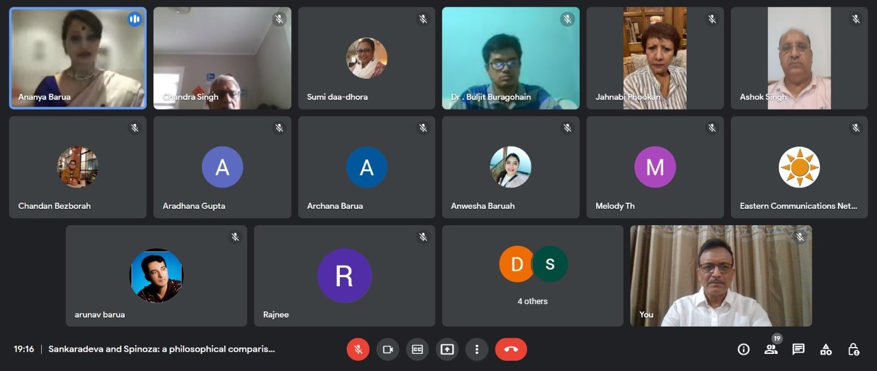 Webinar on philosophical comparison between Sankaradeva and Spinoza