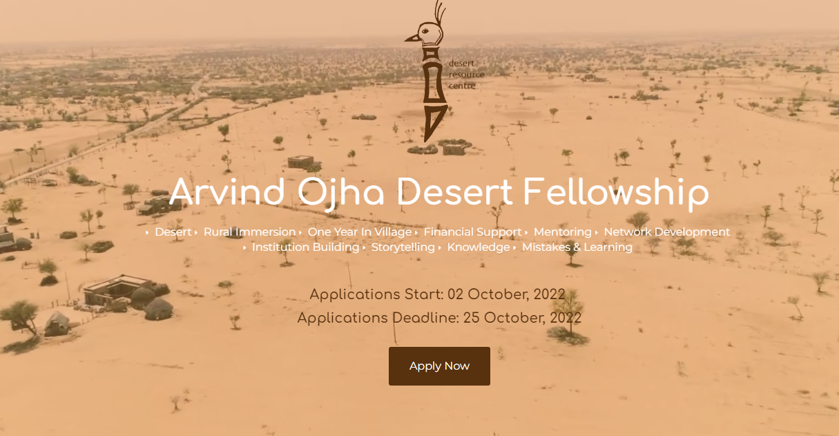 Arvind Ojha Desert Fellowship