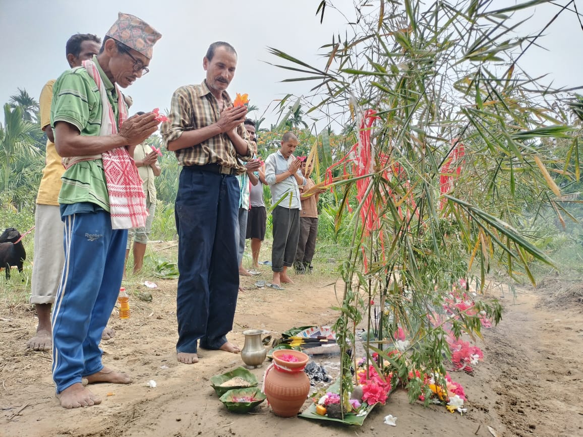  Gorkhas Celebrate Sansari Puja, Revering Earth as 'Mother' in Golaghat District
