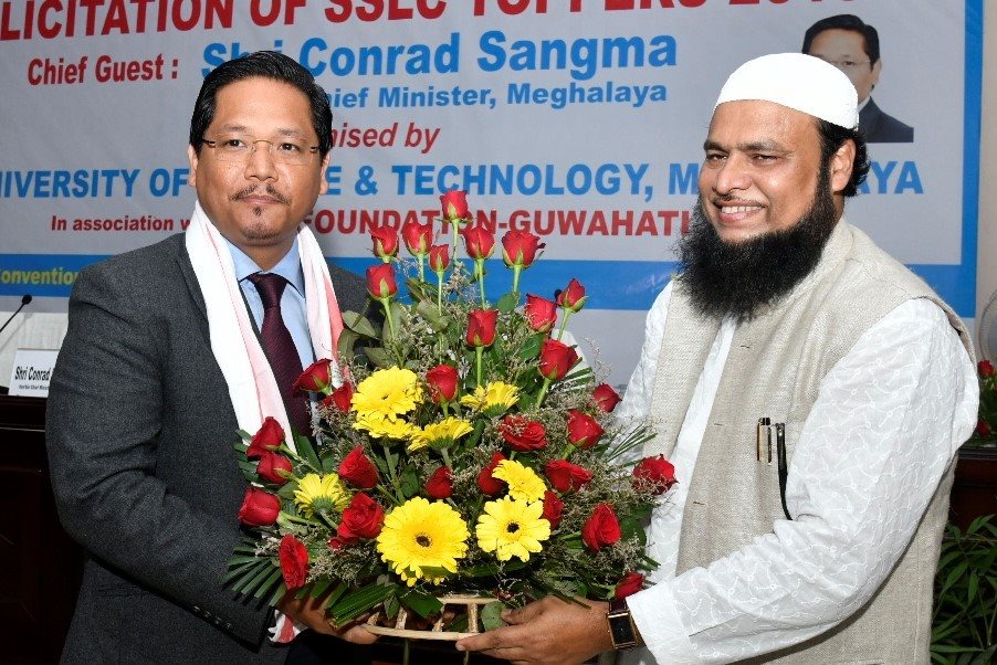 Meghalaya CM Meets USTM Vice-Chancellor Mahbubul Haque