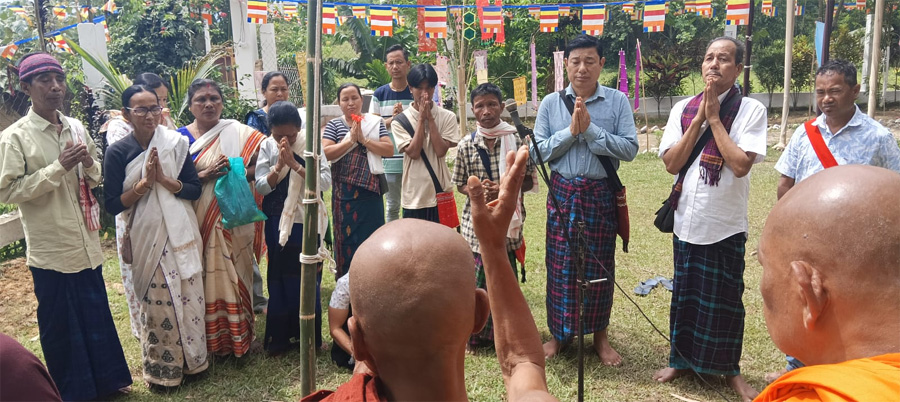 Jaha Singpho Donates Land for New Buddhist Monastery in Margherita