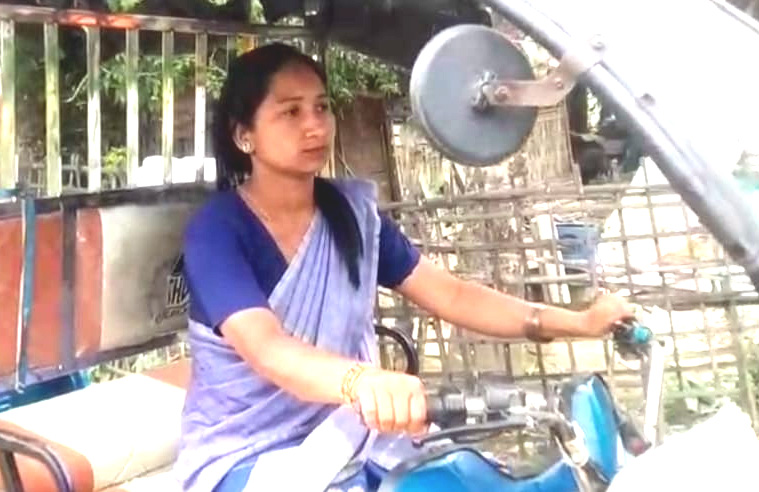 Widow Turns E-Rickshaw Driver to Keep Family Going