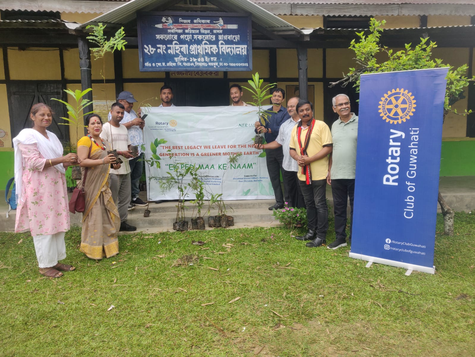 Rotary Club of Guwahati and NERAMAC Distribute Saplings, Launch Tree Plantation Drive