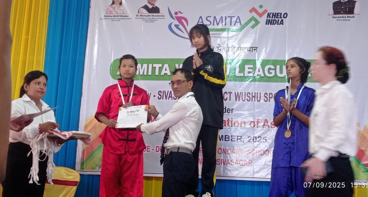 Charaideo District Excels in Khelo India Women’s Wushu Championship