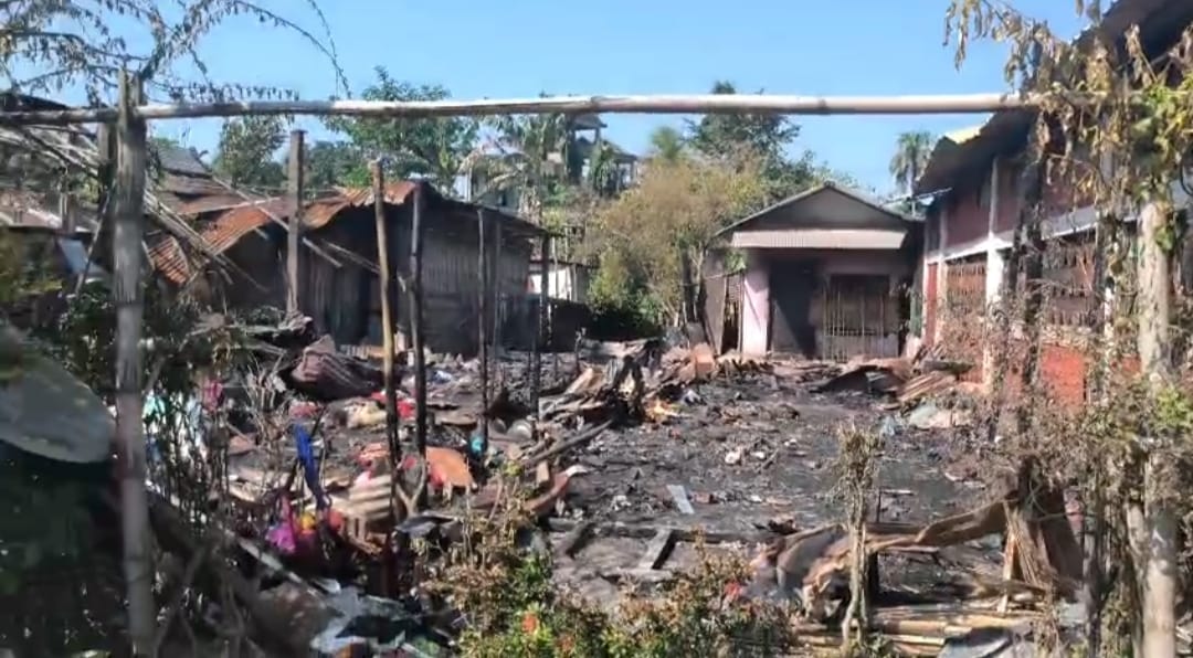 Assam Shah Karmachari Sangha Leaders Visit Fire-Affected Area in Nazira