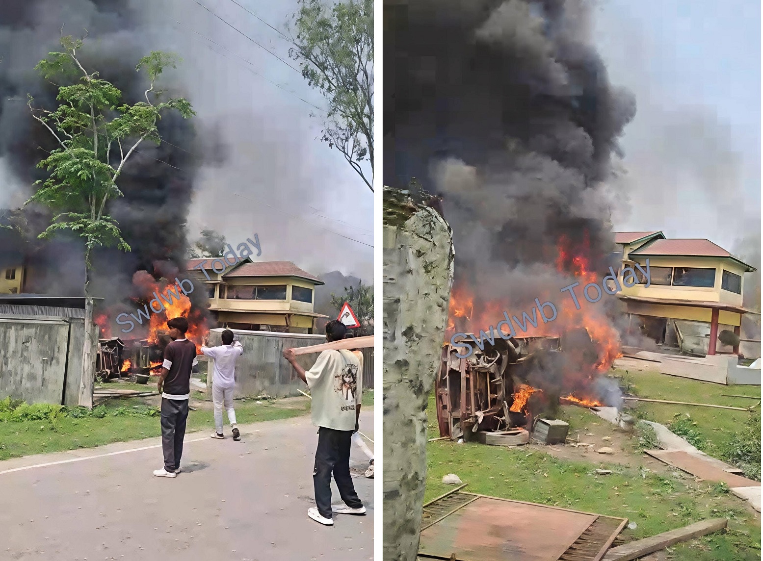 Violence at Runikhata Forest Office; Police Firing to Control Mob
