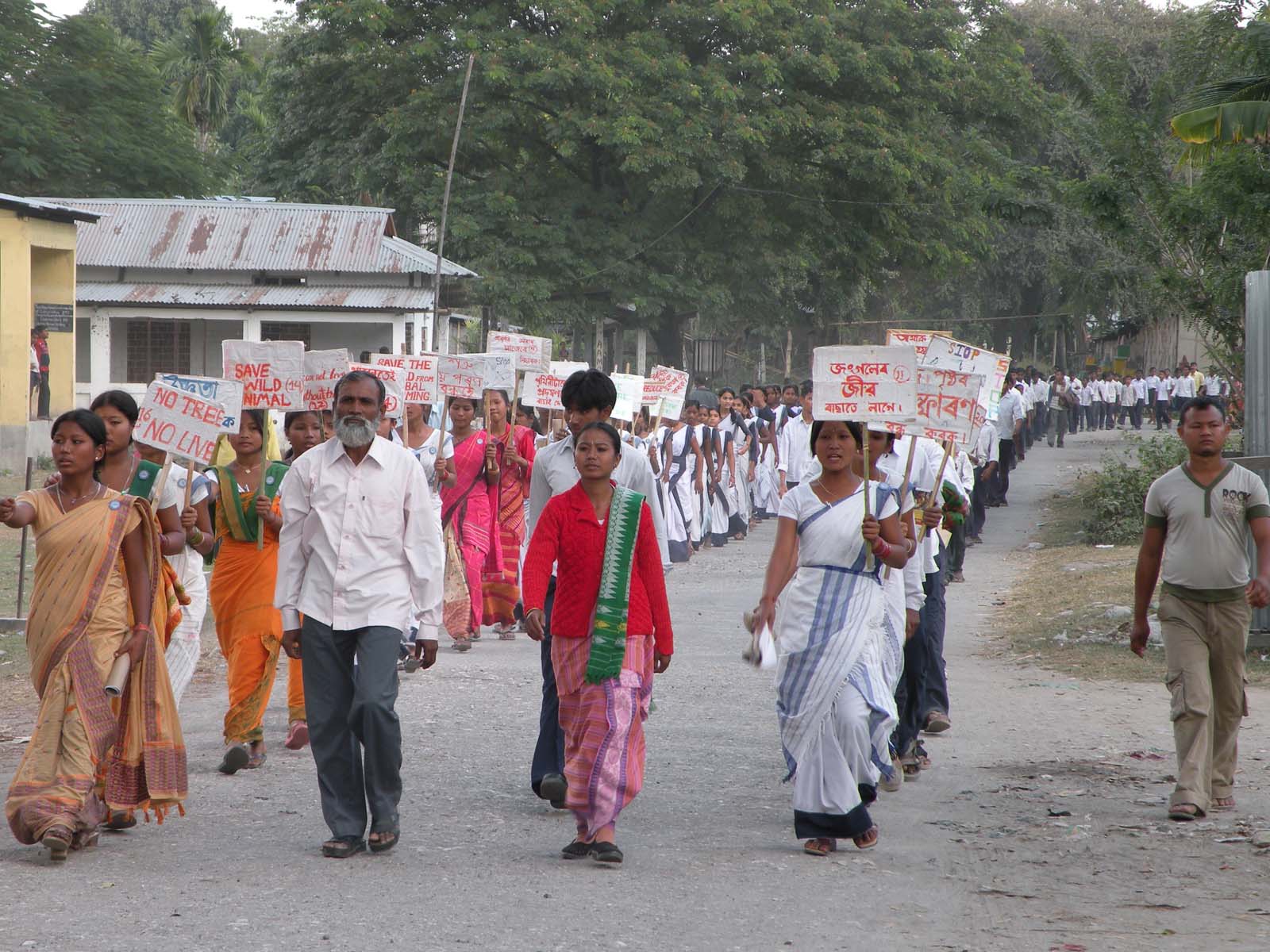 Thousands joined hands to protect flora  faunas near Indo-Bhutan border