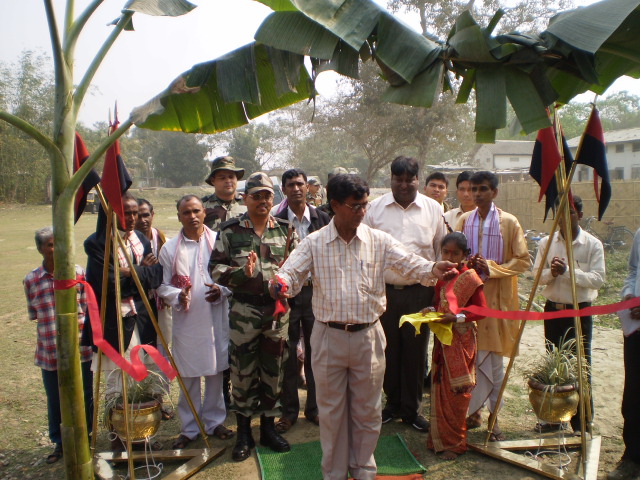 Red Horns Army Dedicates village haat in Barnadijhar