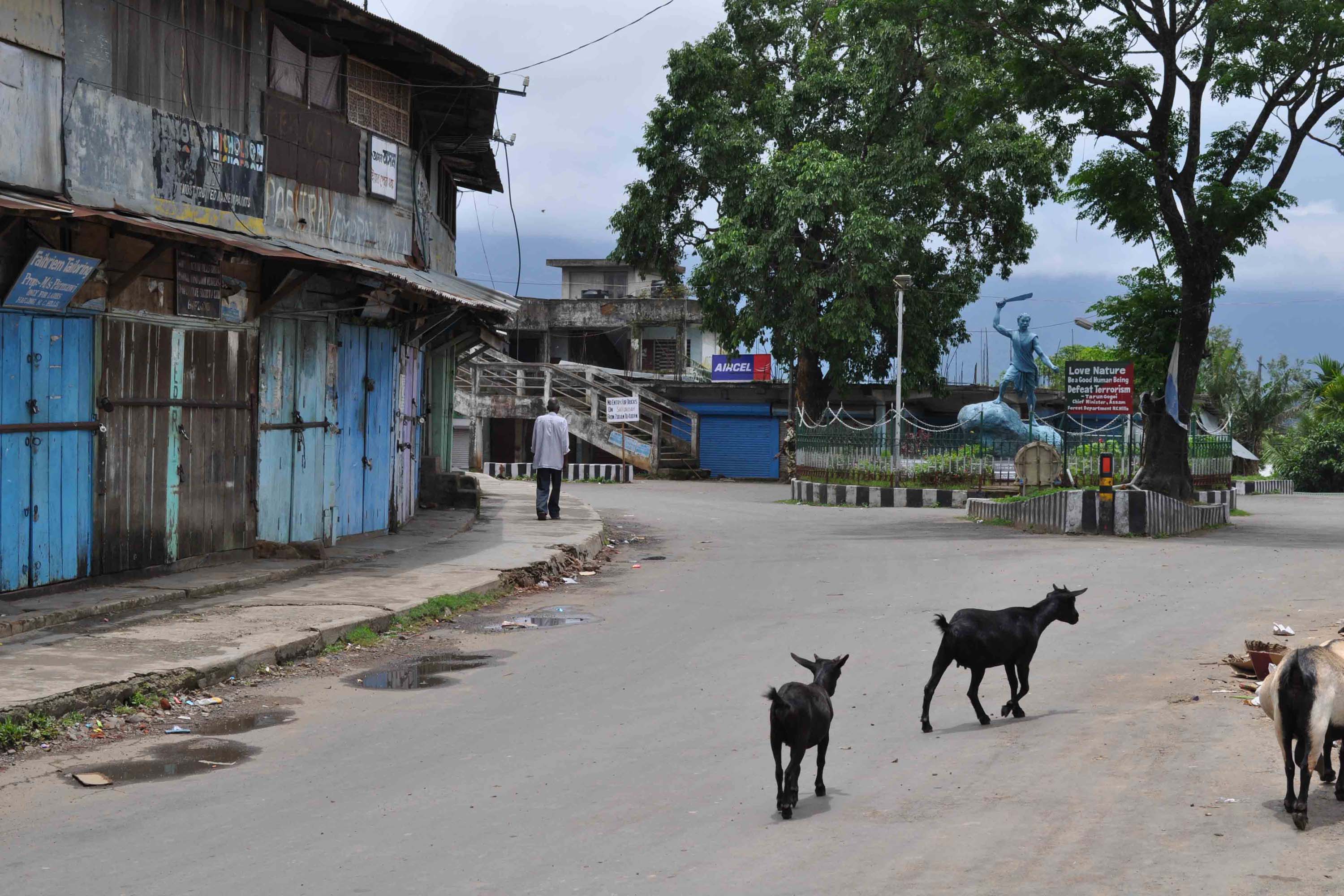 60-hour bandh demanding bifurcation of  North Cachar Hills
