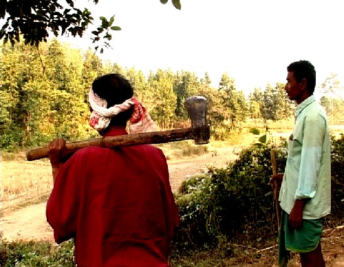 Villagers protecting forest in Boko