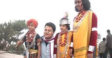 Khasi Traditional dreess attracting Tourist