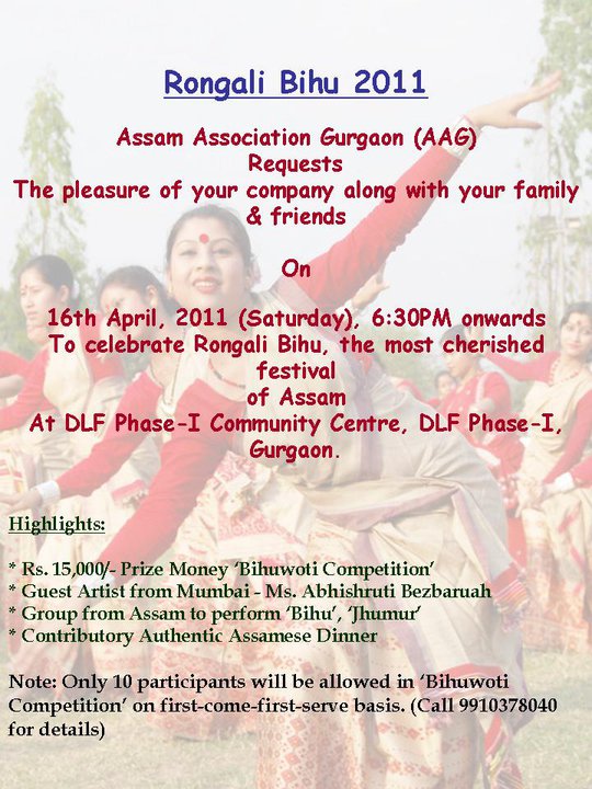 Rongali Bihu 2011 celebration at Gurgaon, Haryana