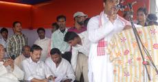 Himanta Biswa Sharma addressing election meeting at Golaghat