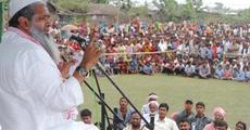 Badaruddin Ajmal at a election meeting at Barkhetri
