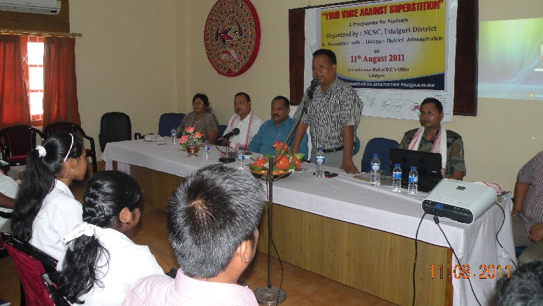 Voice against superstition: student's interactive session at  Udalguri