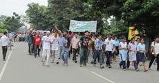 Anna Hazare support rally in Bokakhat
