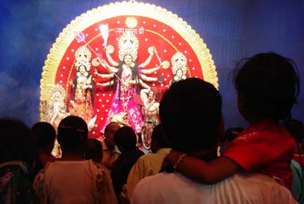 Invoking the goddess Durga