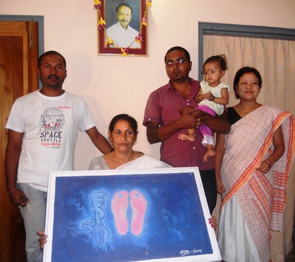 Bhupen-da’s admirer preserved his footprints taken in his lifetime