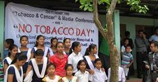 Awareness Programme on Cancer and Tobacco at Parijat  Academy