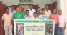 Gibbon Conservation training to forest staff