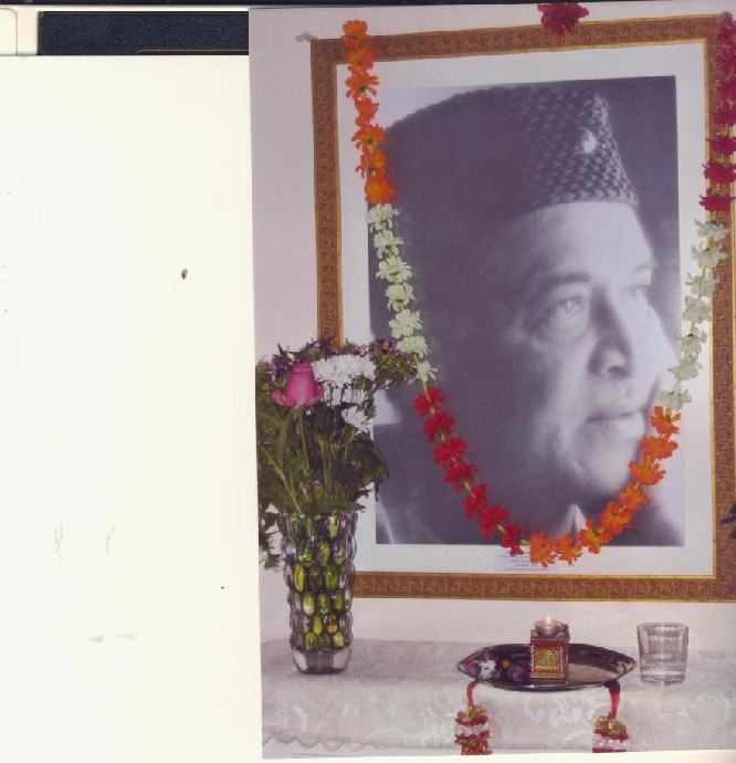 Dr. Bhupen Hazarika portrait placed at Nehru Centre, London