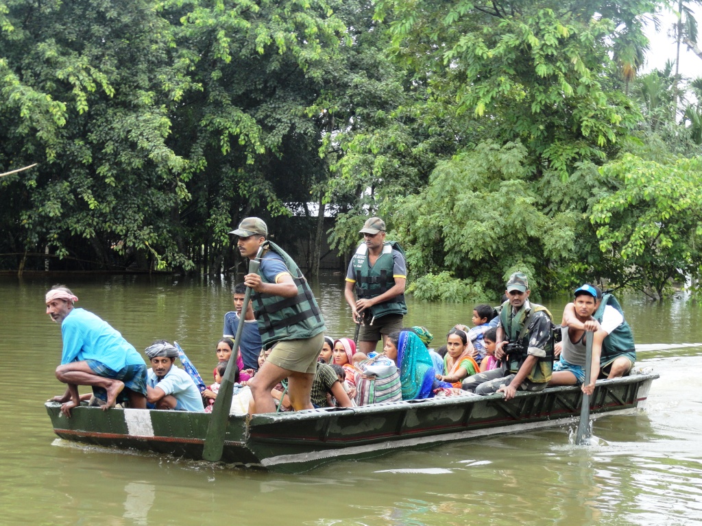 Assam Rifles teams deployed for flood relief