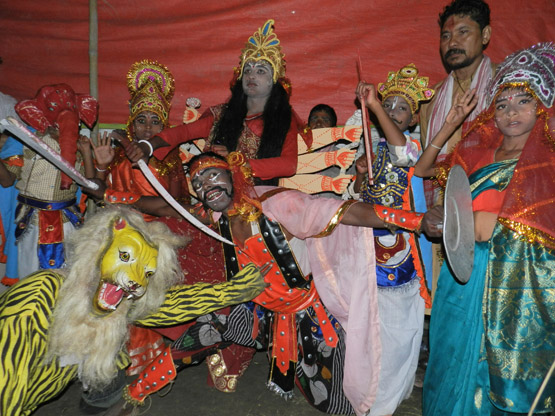 Durga puja celebrated at Kalaigaon