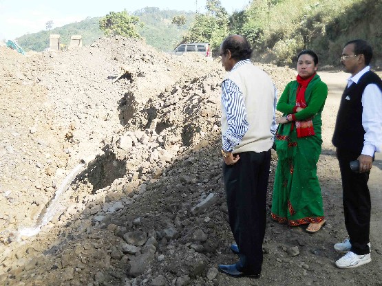 Concern over damage of water supply line
