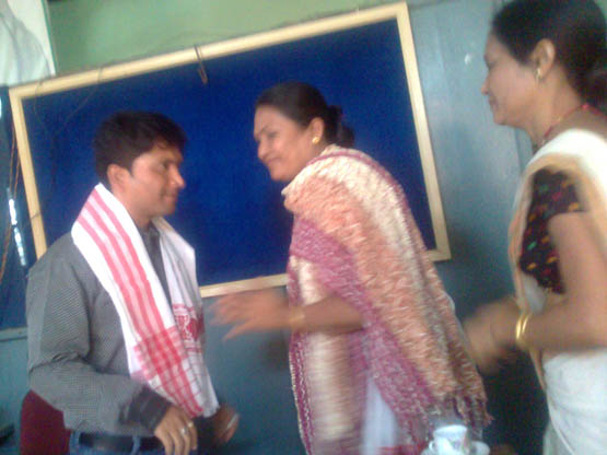 Nazira Municipalty Chairman feliciated