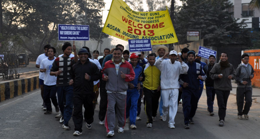 Mass Jogging program held  at Guwahati
