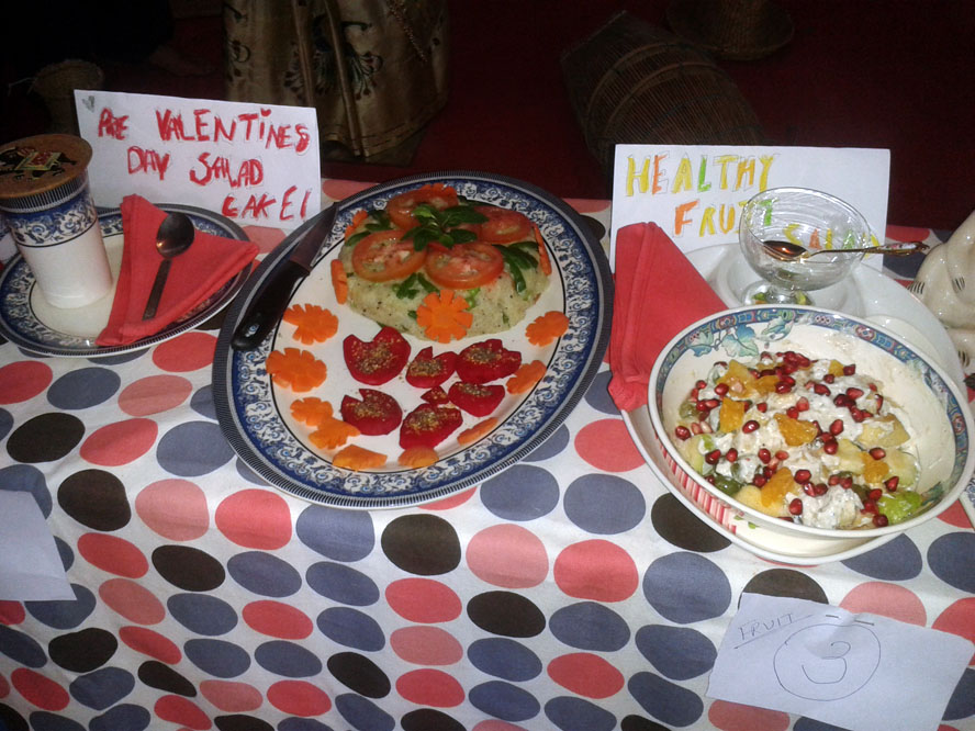 Salad competition  at Basanta Mela