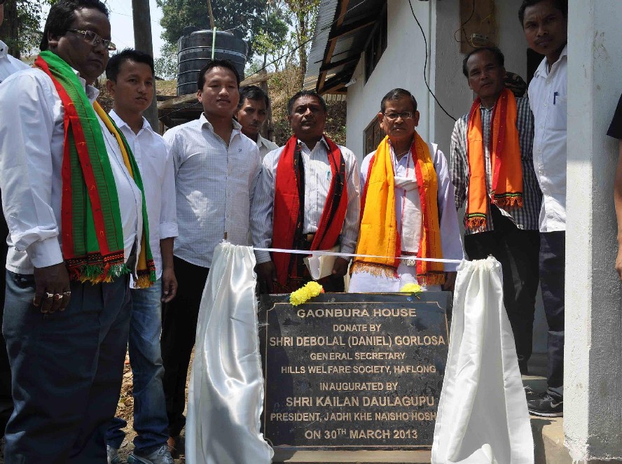 Hills Welfare Society gifts rest house for Gaonburas