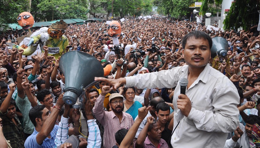 KMSS protest against land scam