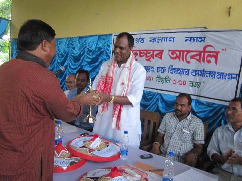 Financial aids for poor and sick students at Kalaigaon