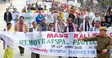 Protest in Manipur against Armed Forces Act