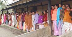 Assam panchayat polls underway in Darrang