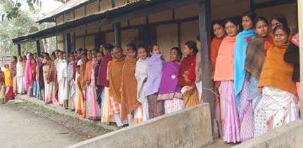 Assam panchayat polls underway in Darrang