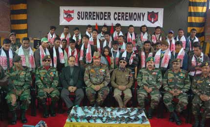 38 ULFA cadres surrender in Tamulpur